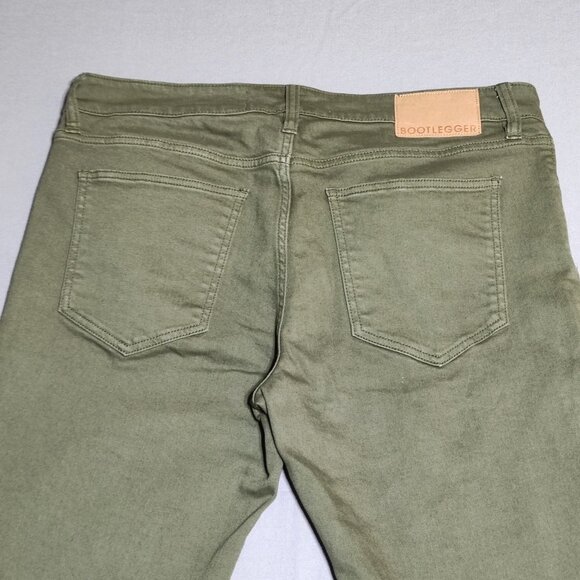 Bootlegger Jackson jeans men's size 34(36)/32 olive green colour straight leg - Picture 5 of 13